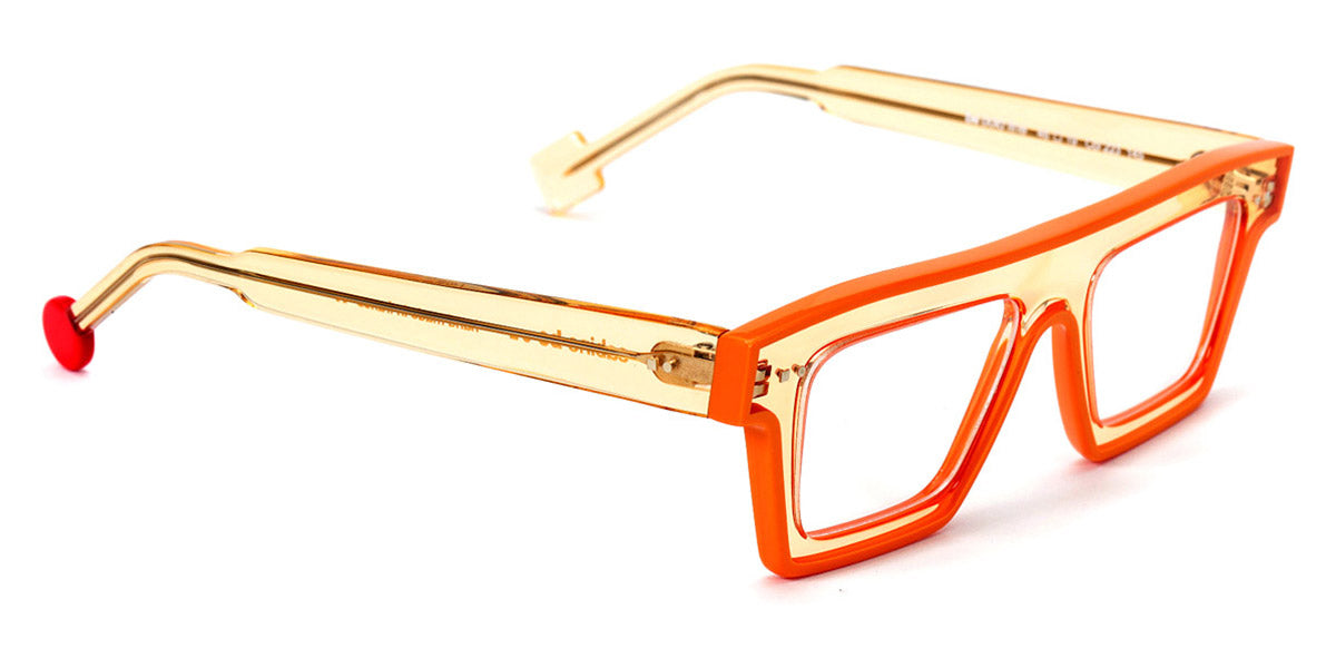 Sabine Be® Be Bold Line - Shiny Translucent Orange / Shiny Solid Orange Eyeglasses