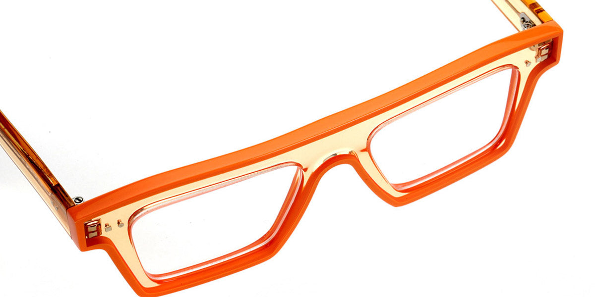 Sabine Be® Be Bold Line - Shiny Translucent Orange / Shiny Solid Orange Eyeglasses