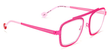 Sabine Be® Be Boyish Hole SB Be Boyish Hole 658 52 - Neon Pink Perforated Satin / Pastel Pink Satin Eyeglasses