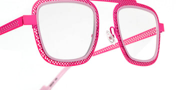 Sabine Be® Be Boyish Hole SB Be Boyish Hole 658 52 - Neon Pink Perforated Satin / Pastel Pink Satin Eyeglasses