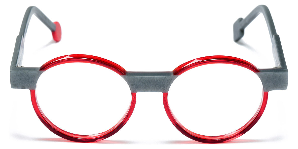 Sabine Be® Be Clever SB Be Clever 618 50 - Shiny Translucent Red / Matt Marbled Mouse Gray Eyeglasses