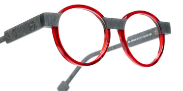 Sabine Be® Be Clever SB Be Clever 618 50 - Shiny Translucent Red / Matt Marbled Mouse Gray Eyeglasses