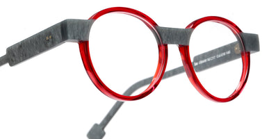 Sabine Be® Be Clever SB Be Clever 618 50 - Shiny Translucent Red / Matt Marbled Mouse Gray Eyeglasses