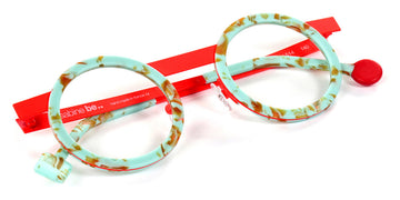 Sabine Be® Be Gipsy SB Be Gipsy 514 43 - Matt Marbled Turquoise / Satin Neon Orange Eyeglasses