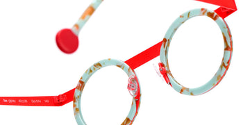 Sabine Be® Be Gipsy SB Be Gipsy 514 43 - Matt Marbled Turquoise / Satin Neon Orange Eyeglasses