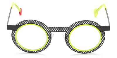 Sabine Be® Be Gipsy Hole SB Be Gipsy Hole 498 43 - Perforated Satin Taupe / Neon Yellow Satin Eyeglasses