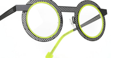 Sabine Be® Be Gipsy Hole SB Be Gipsy Hole 498 43 - Perforated Satin Taupe / Neon Yellow Satin Eyeglasses