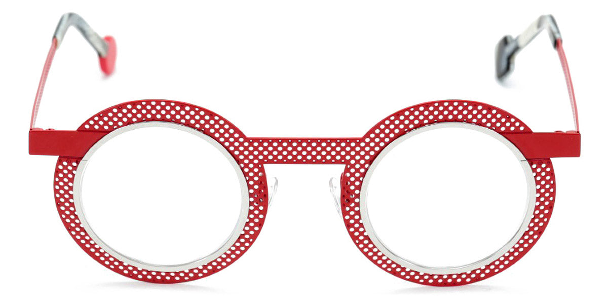 Sabine Be® Be Gipsy Hole SB Be Gipsy Hole 503 43 - Satin Red Perforated / Polished Palladium Eyeglasses