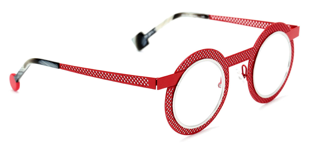 Sabine Be® Be Gipsy Hole SB Be Gipsy Hole 503 43 - Satin Red Perforated / Polished Palladium Eyeglasses