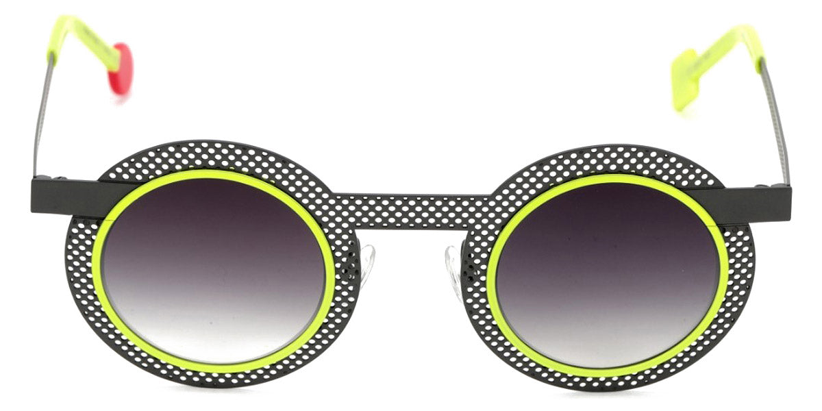 Sabine Be® Be Gipsy Hole Sun SB Be Gipsy Hole Sun 498 43 - Perforated Satin Taupe / Neon Yellow Satin Sunglasses