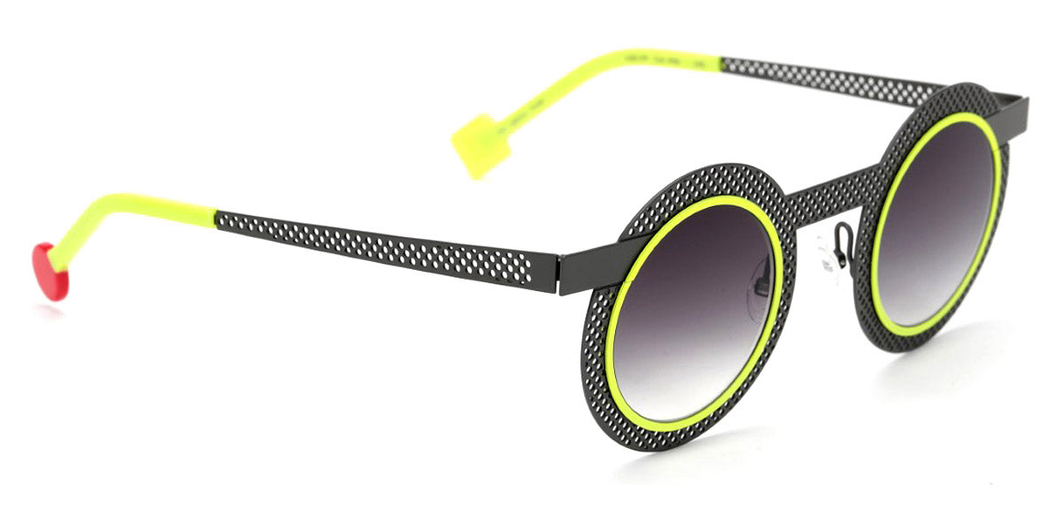 Sabine Be® Be Gipsy Hole Sun SB Be Gipsy Hole Sun 498 43 - Perforated Satin Taupe / Neon Yellow Satin Sunglasses