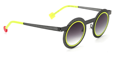 Sabine Be® Be Gipsy Hole Sun SB Be Gipsy Hole Sun 498 43 - Perforated Satin Taupe / Neon Yellow Satin Sunglasses