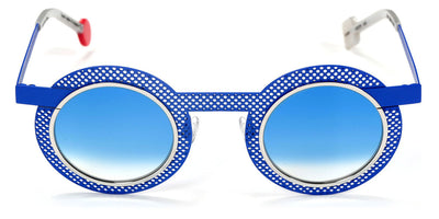 Sabine Be® Be Gipsy Hole Sun SB Be Gipsy Hole Sun 499 43 - Majorelle Blue Perforated Satin / Polished Palladium Sunglasses