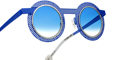 Sabine Be® Be Gipsy Hole Sun SB Be Gipsy Hole Sun 499 43 - Majorelle Blue Perforated Satin / Polished Palladium Sunglasses