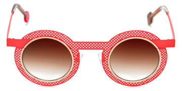 Sabine Be® Be Gipsy Hole Sun SB Be Gipsy Hole Sun 500 43 - Satin Neon Orange Perforated / Polished Rose Gold Sunglasses