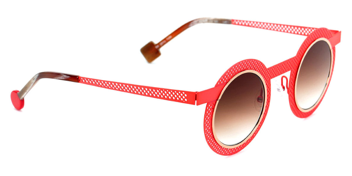 Sabine Be® Be Gipsy Hole Sun SB Be Gipsy Hole Sun 500 43 - Satin Neon Orange Perforated / Polished Rose Gold Sunglasses