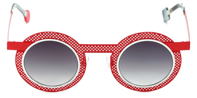 Sabine Be® Be Gipsy Hole Sun SB Be Gipsy Hole Sun 503 43 - Satin Red Perforated / Polished Palladium Sunglasses