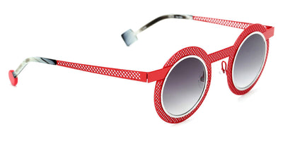 Sabine Be® Be Gipsy Hole Sun SB Be Gipsy Hole Sun 503 43 - Satin Red Perforated / Polished Palladium Sunglasses