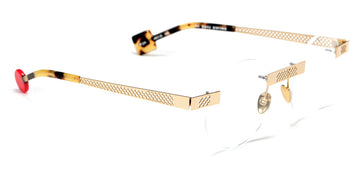 Sabine Be® Be Gipsy Pierced SB Be Gipsy Pierced 129 48 - Polished Pale Gold Eyeglasses