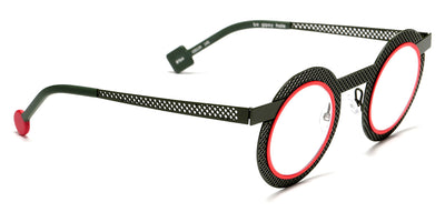 Sabine Be® Be Gipsy Hole SB Be Gipsy Hole 564 43 - Satin Khaki Perforated / Neon Orange Satin Eyeglasses