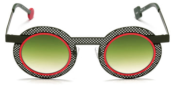 Sabine Be® Be Gipsy Hole Sun SB Be Gipsy Hole Sun 564 43 - Satin Khaki Perforated / Neon Orange Satin Sunglasses