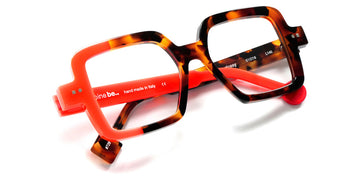 Sabine Be® Be Glossy SB Be Glossy 729 51 - Shiny Tawny Tortoiseshell / Shiny Miami Neon Orange Eyeglasses