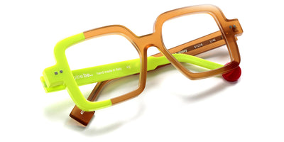 Sabine Be® Be Glossy SB Be Glossy 734 51 - Shiny Cognac Opal / Shiny Neon Yellow Eyeglasses