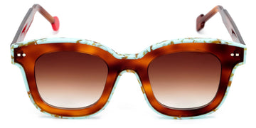 Sabine Be® Be Idol Line Sun SB Be Idol Line Sun 484 48 - Shiny Blond Tortoise / Shiny Marbled Turquoise Sunglasses