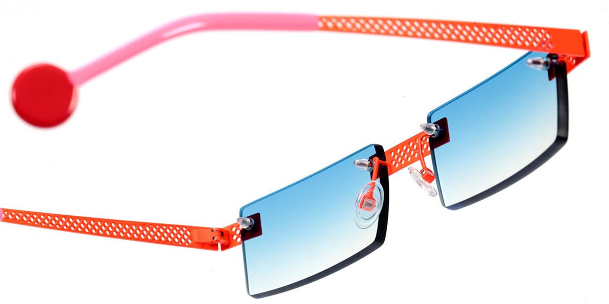 Sabine Be® Be King Pierced Sun SB Be King Pierced Sun 124 52 - Satin Neon Orange Sunglasses