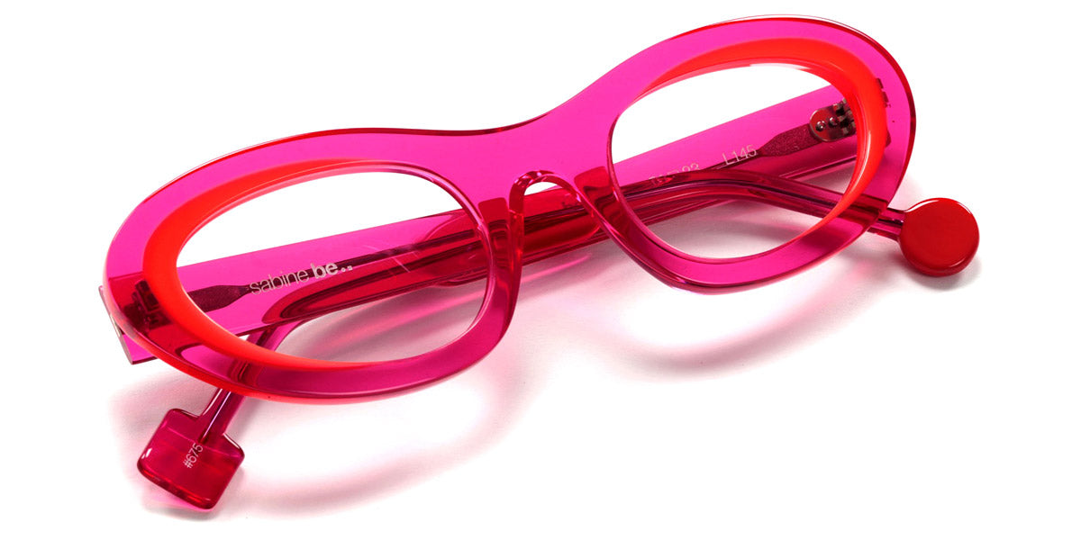 Sabine Be® Be Love SB Be Love 675 51 - Shiny Translucent Raspberry / Shiny Miami Neon Orange Eyeglasses