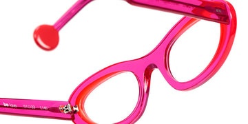 Sabine Be® Be Love SB Be Love 675 51 - Shiny Translucent Raspberry / Shiny Miami Neon Orange Eyeglasses