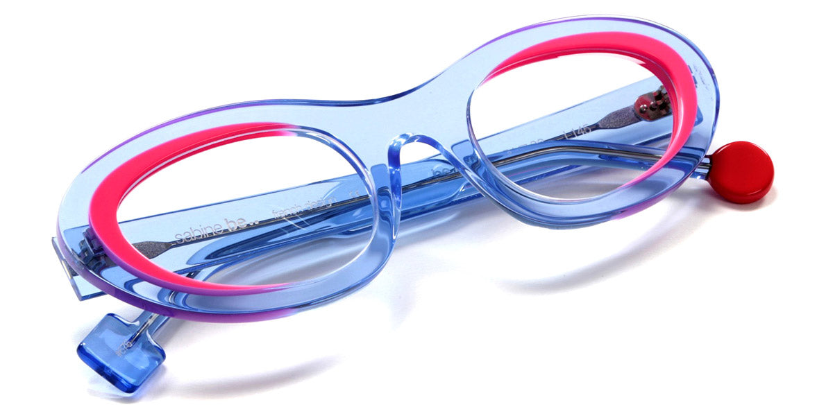 Sabine Be® Be Love SB Be Love 676 51 - Shiny Translucent Light Blue / Shiny Neon Pink Eyeglasses