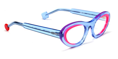 Sabine Be® Be Love SB Be Love 676 51 - Shiny Translucent Light Blue / Shiny Neon Pink Eyeglasses