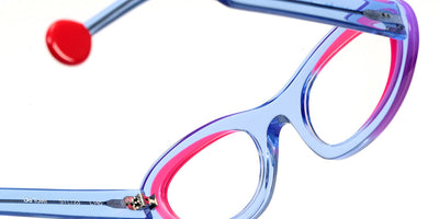 Sabine Be® Be Love SB Be Love 676 51 - Shiny Translucent Light Blue / Shiny Neon Pink Eyeglasses