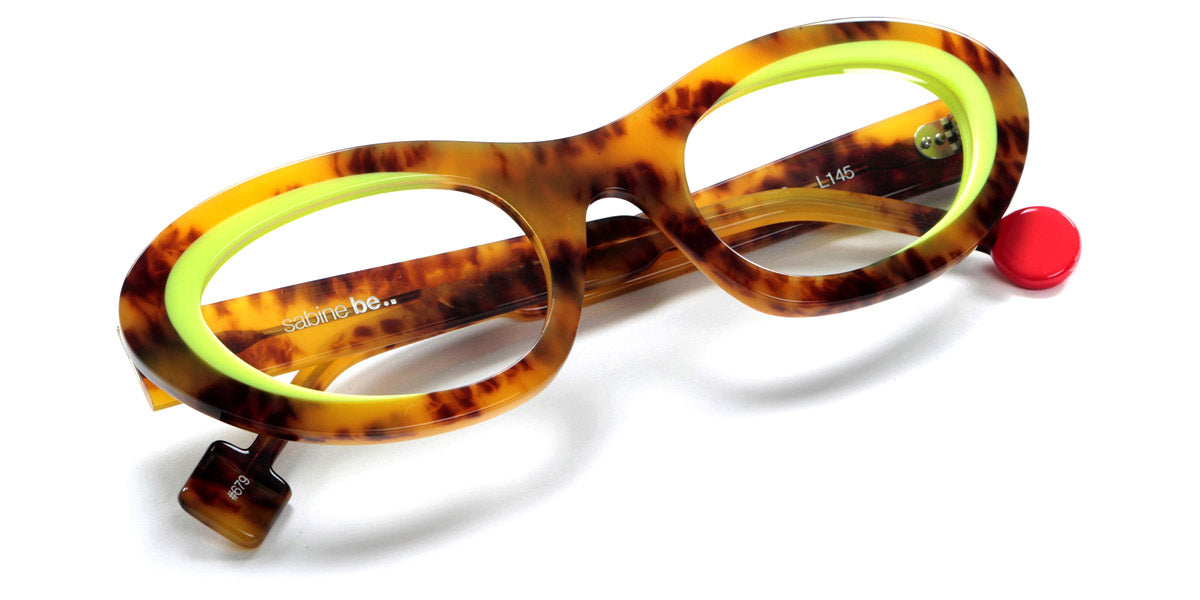 Sabine Be® Be Love SB Be Love 679 51 - Shiny Tortoiseshell / Shiny Neon Yellow Eyeglasses