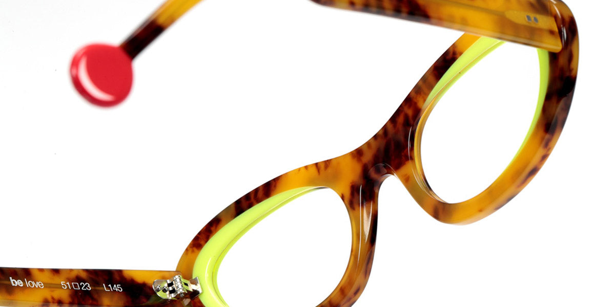 Sabine Be® Be Love SB Be Love 679 51 - Shiny Tortoiseshell / Shiny Neon Yellow Eyeglasses