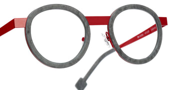 Sabine Be® Be Lucky SB Be Lucky 515 47 - Matt Marble Mouse Gray / Satin Red Eyeglasses