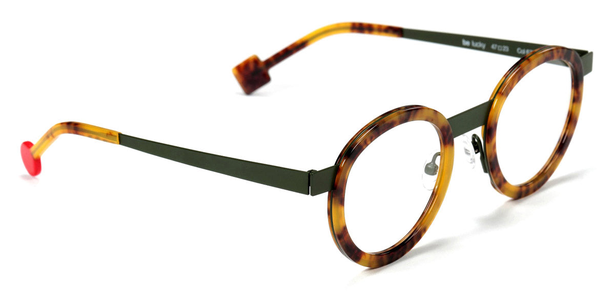 Sabine Be® Be Lucky SB Be Lucky 670 47 - Shiny Tortoiseshell / Satin Khaki Eyeglasses