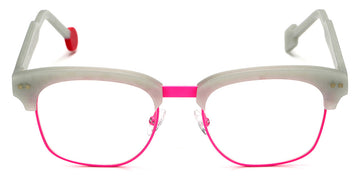 Sabine Be® Be Master Square SB Be Master Square 555 52 - Matte Marbled Silver Gray / Satin Neon Pink Eyeglasses