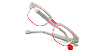 Sabine Be® Be Master Square SB Be Master Square 555 52 - Matte Marbled Silver Gray / Satin Neon Pink Eyeglasses