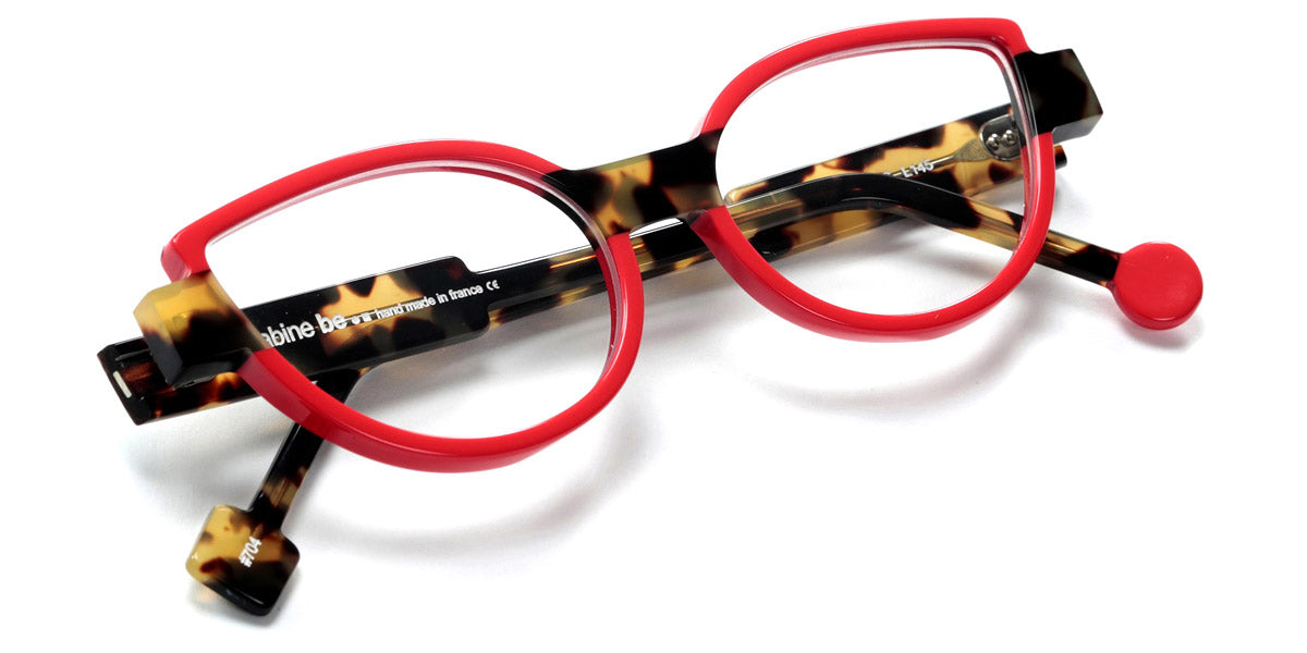 Sabine Be® Be Mine SB Be Mine 704 53 - Shiny Red / Shiny Tokyo Tortoiseshell Eyeglasses