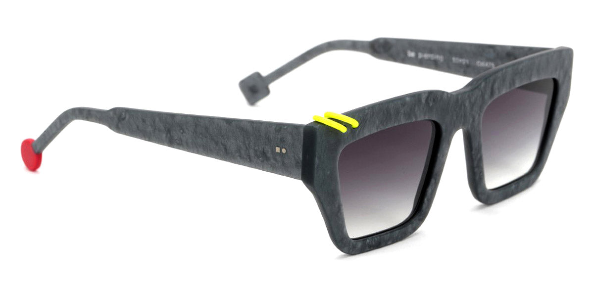 Sabine Be® Be Piercing Sun SB Be Piercing Sun 475 53 - Matt Marble Mouse Gray / Neon Yellow Sunglasses