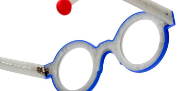 Sabine Be® Be Pop Line SB Be Pop Line 532 41 - Matte Marbled Silver Gray / Matte Majorelle Blue Eyeglasses