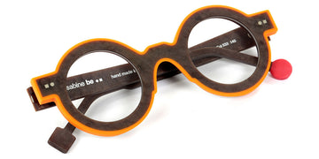 Sabine Be® Be Pop Line SB Be Pop Line 533 41 - Matte Marbled Brown / Matte Orange Eyeglasses