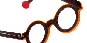 Sabine Be® Be Pop Line SB Be Pop Line 533 41 - Matte Marbled Brown / Matte Orange Eyeglasses