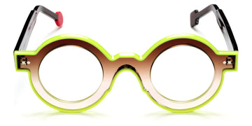 Sabine Be® Be Pop Line SB Be Pop Line 535 41 - Shiny Gradient Brown / Shiny Neon Yellow Eyeglasses