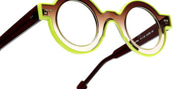 Sabine Be® Be Pop Line SB Be Pop Line 535 41 - Shiny Gradient Brown / Shiny Neon Yellow Eyeglasses