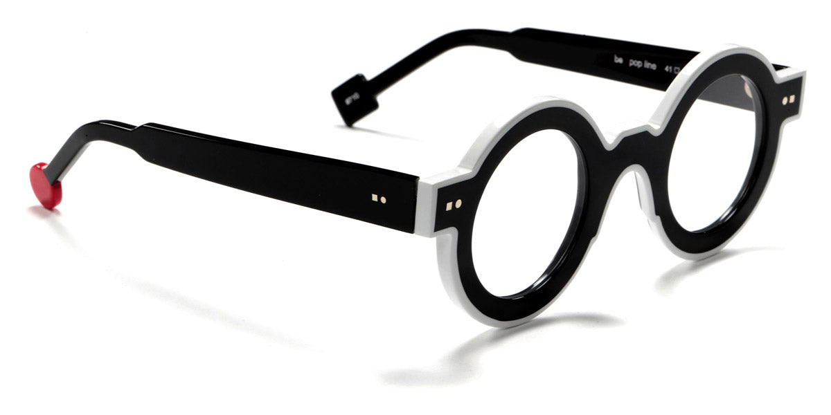 Sabine Be® Be Pop Line SB Be Pop Line 710 41 - Shiny Black / Shiny White Eyeglasses