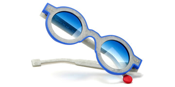 Sabine Be® Be Pop Line Sun SB Be Pop Line Sun 532 41 - Matte Marbled Silver Gray / Matte Majorelle Blue Sunglasses