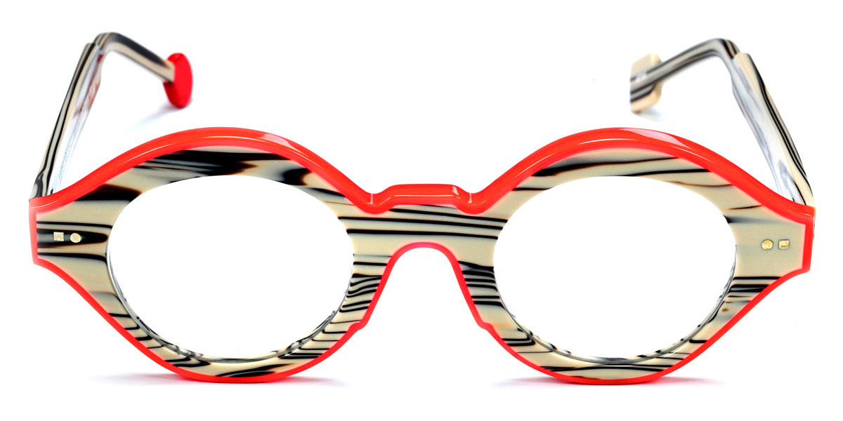 Sabine Be® Be Smile Line SB Be Smile Line 715 46 - Shiny Chocolate Vanilla / Shiny Neon Miami Orange Eyeglasses